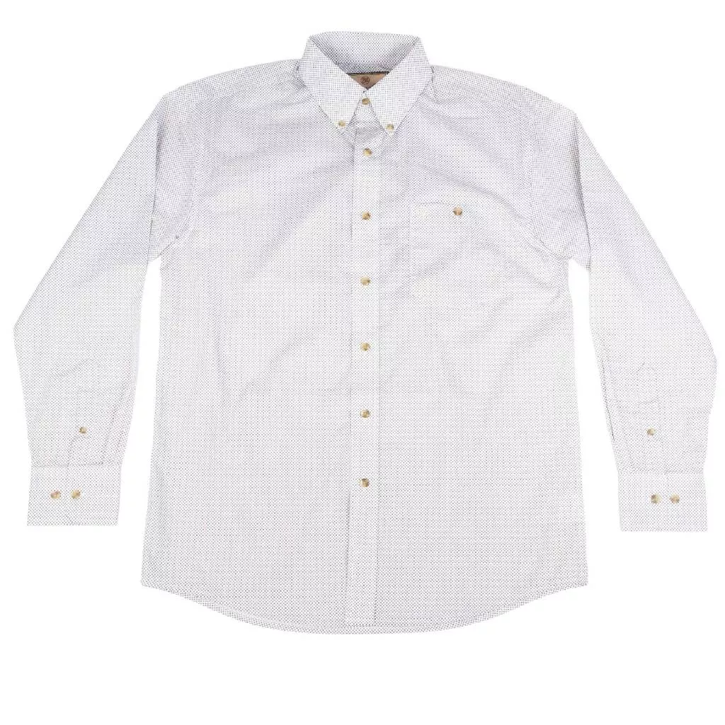 Wrangler Men's Classic Fit Geo Print Button Down Shirt