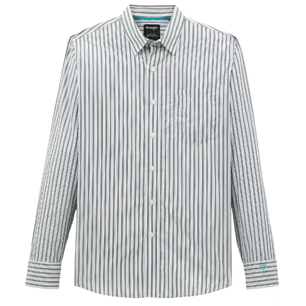 Wrangler Men's Cody Johnson Stripe Button Down Shirt