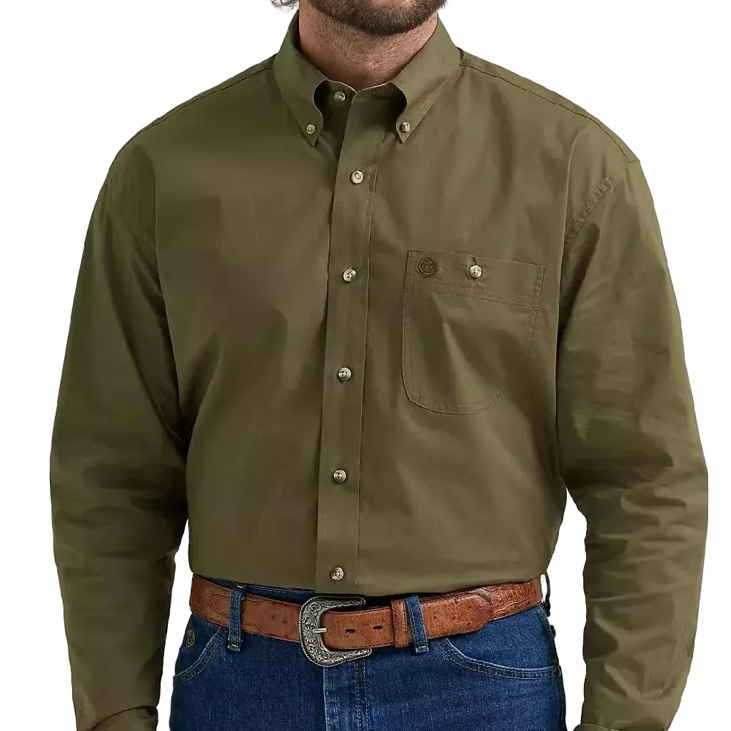 Wrangler Men's George Straight Button Down Shirt