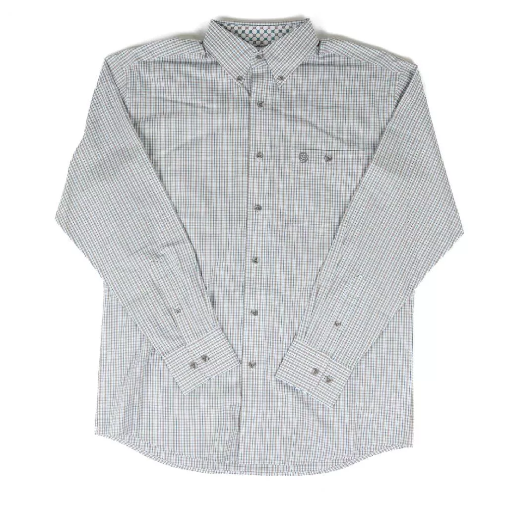 Wrangler Men's George Straight Plaid Button Down Shirt