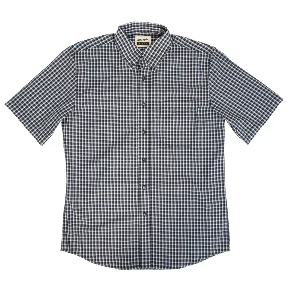 Wrangler Men's Riata Plaid Classic Fit Button Down Shirt