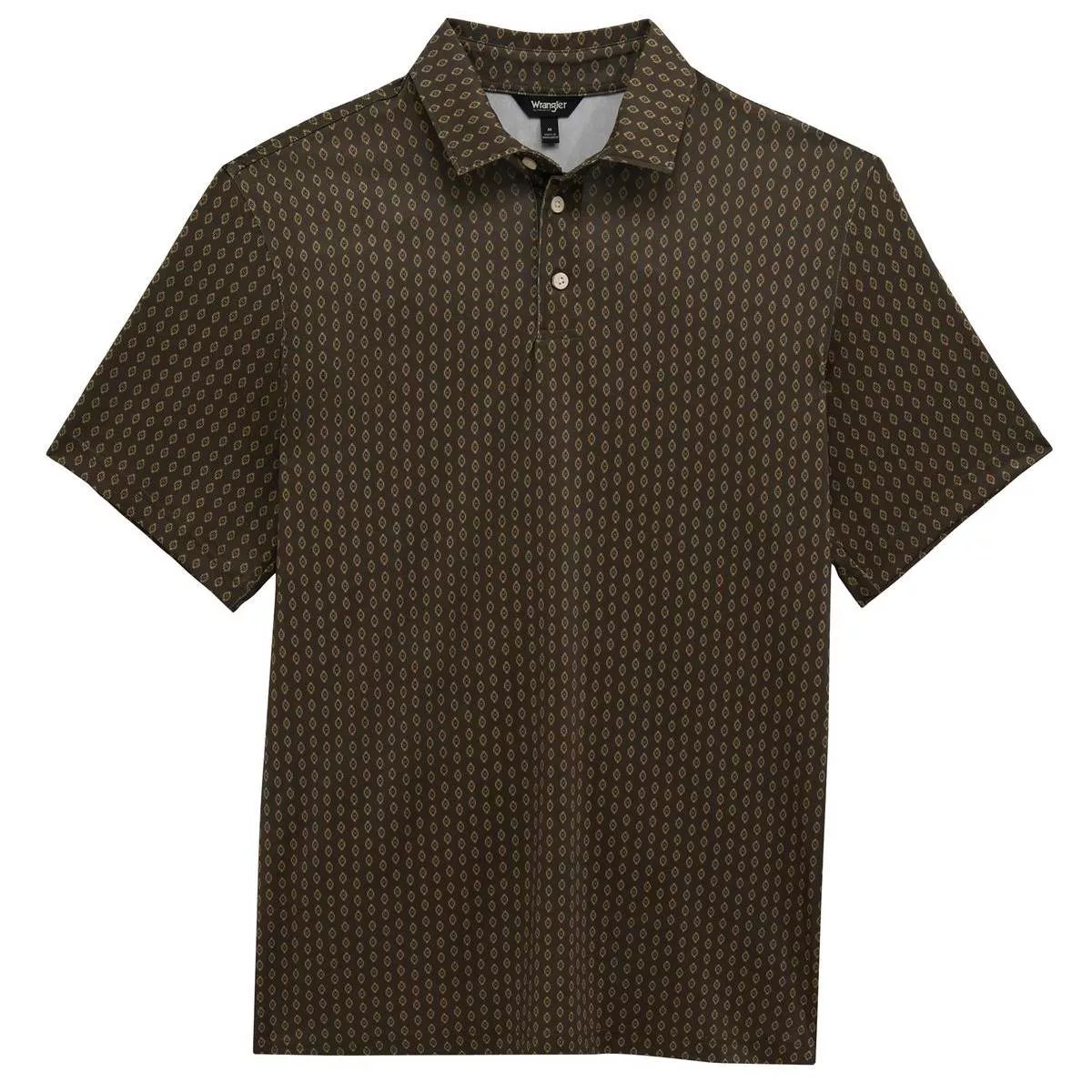 Wrangler Men's Turkish Vertical Ditzy Performance Polo Shirt