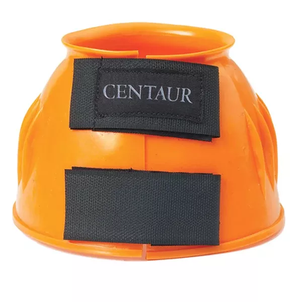 X-Large Centaur Pvc Ribbed Double Hook And Loop Bell Boots Orange