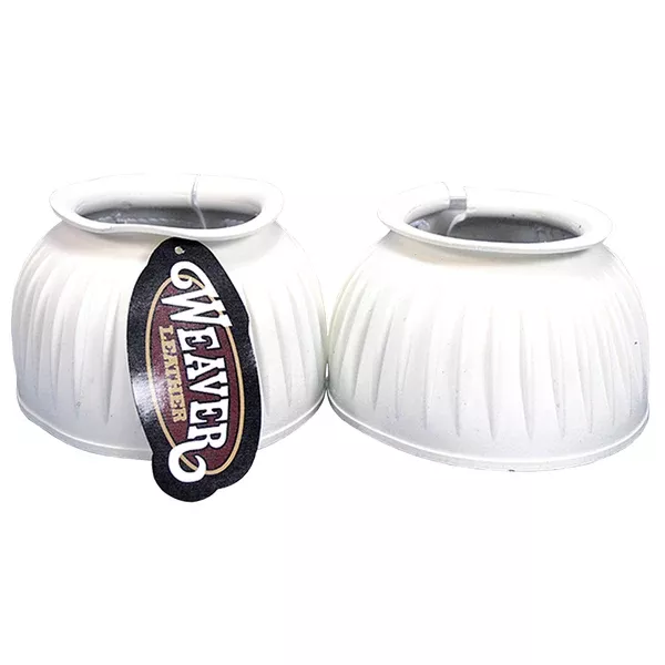 X-Large Weaver White Double Hook And Loop Horse Leg Bell Boots
