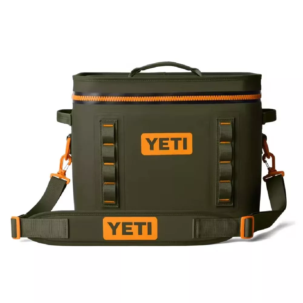 Yeti Hopper Flip 18 Soft Cooler - Olive/King Crab Orange