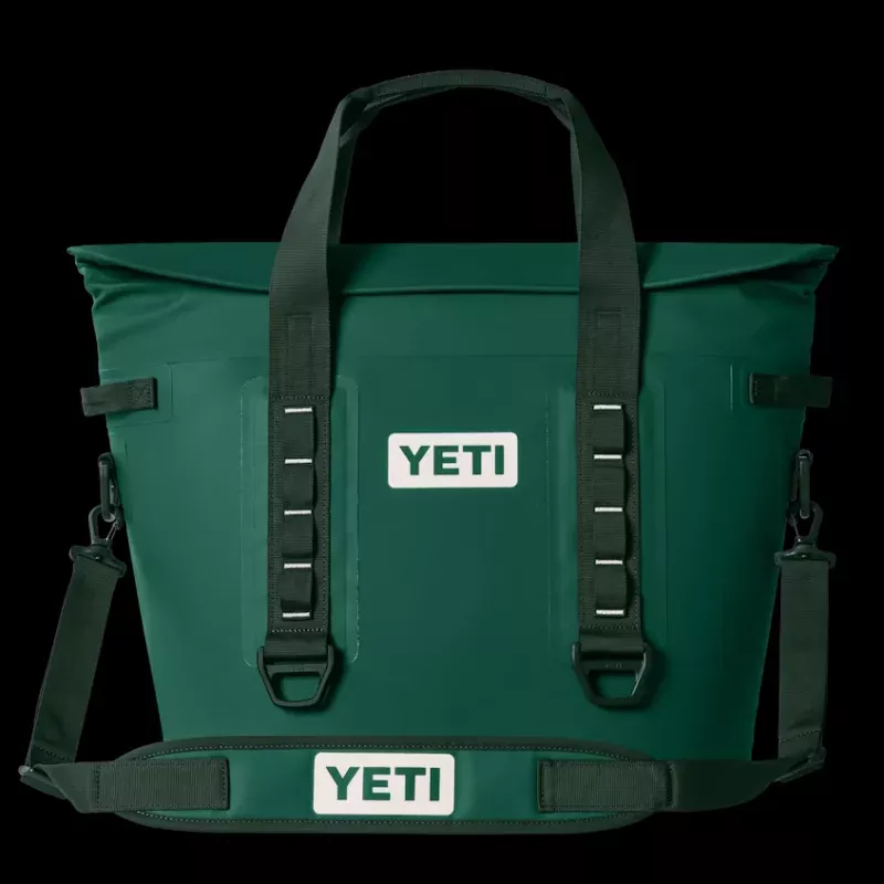YETI Hopper M30 Tote Soft Cooler Black Forest Green