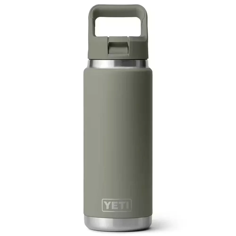 Yeti Rambler 26oz Straw Cap Bottle - Pampa Green
