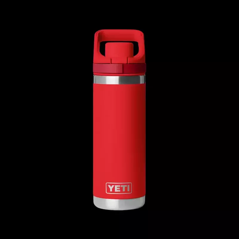 Yeti Rambler 532 mL Water Bottle w/Flip Chug Cap Rescue Red