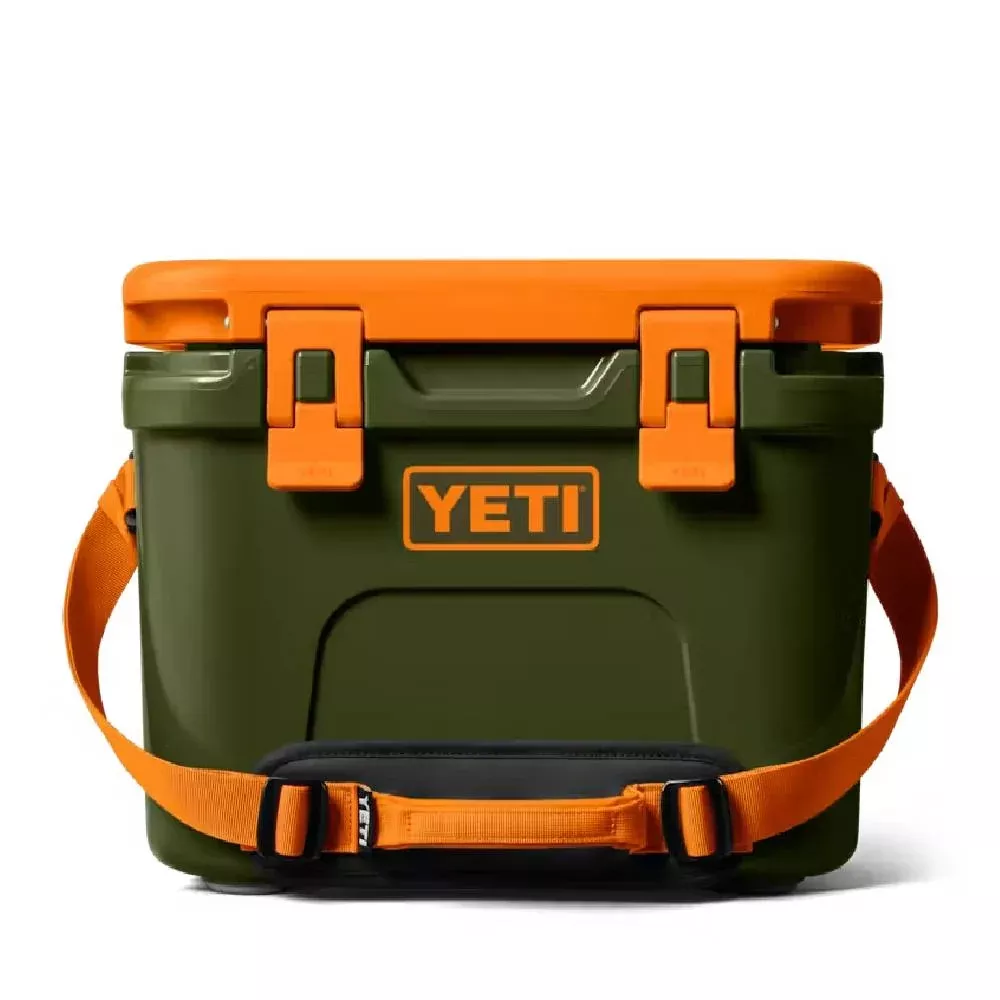 Yeti Roadie 15 Hard Cooler - Olive/King Crab Orange