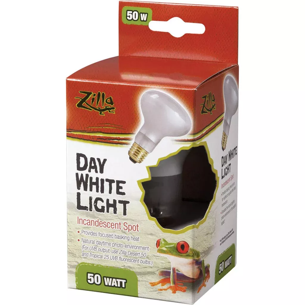 Zilla Day White Light Incandescent Spot Bulb 50 Watt