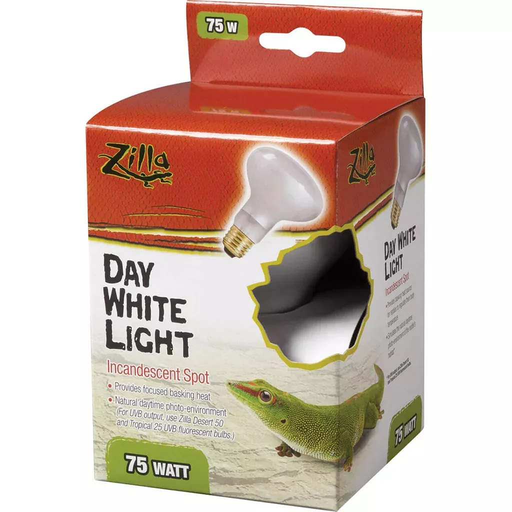 Zilla Day White Light Incandescent Spot Bulb 75 Watt