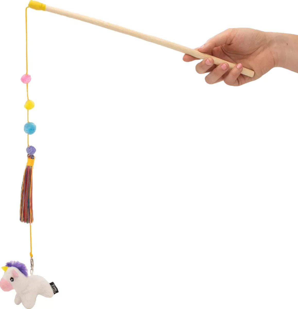 ZippyClaws ZippyStick Unicorn Cat Toy with Catnip, Small