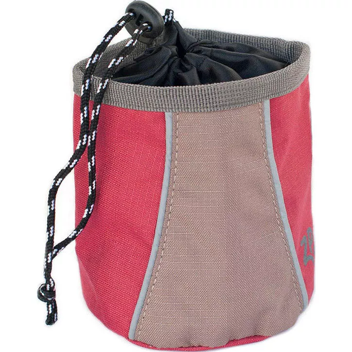 ZippyPaws Adventure Treat Bag with Belt Loop, Red, Small