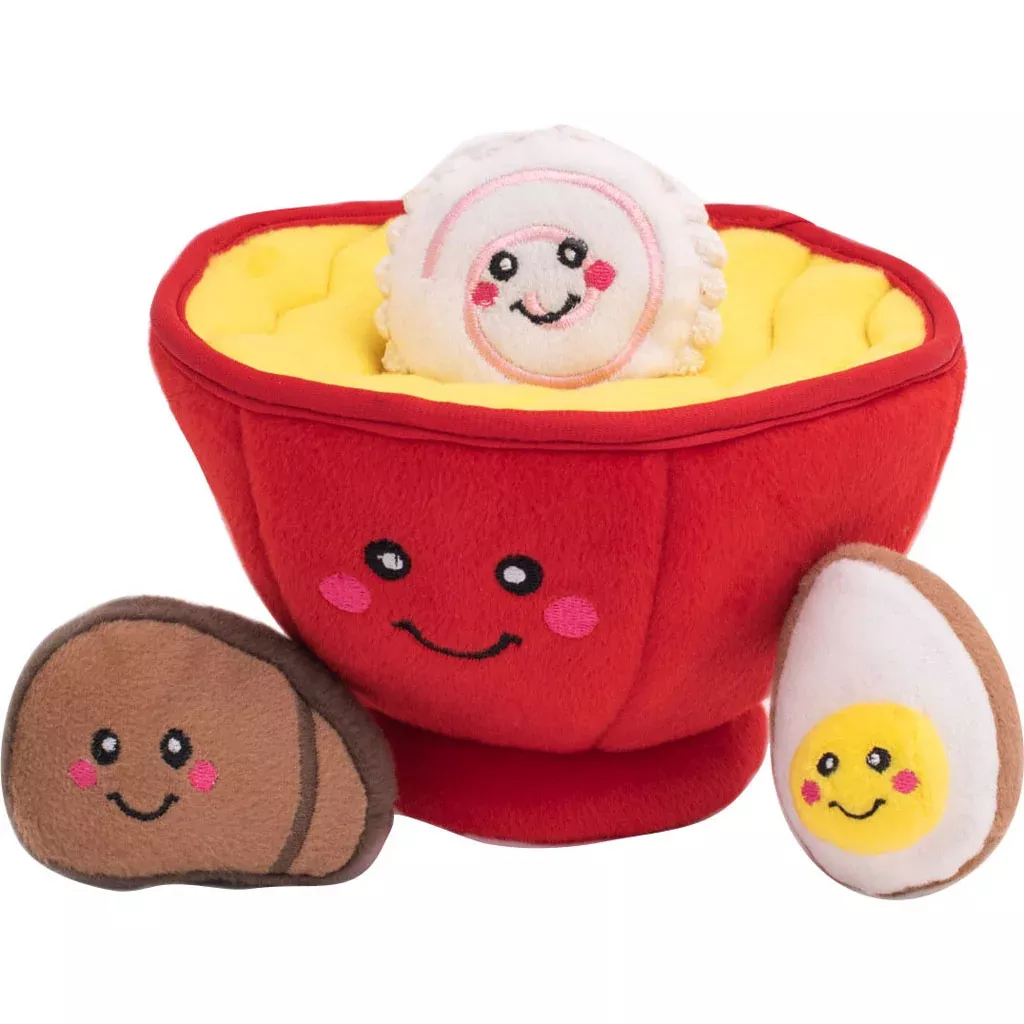 ZippyPaws Burrow Ramen Bowl Dog Toy Multi Large