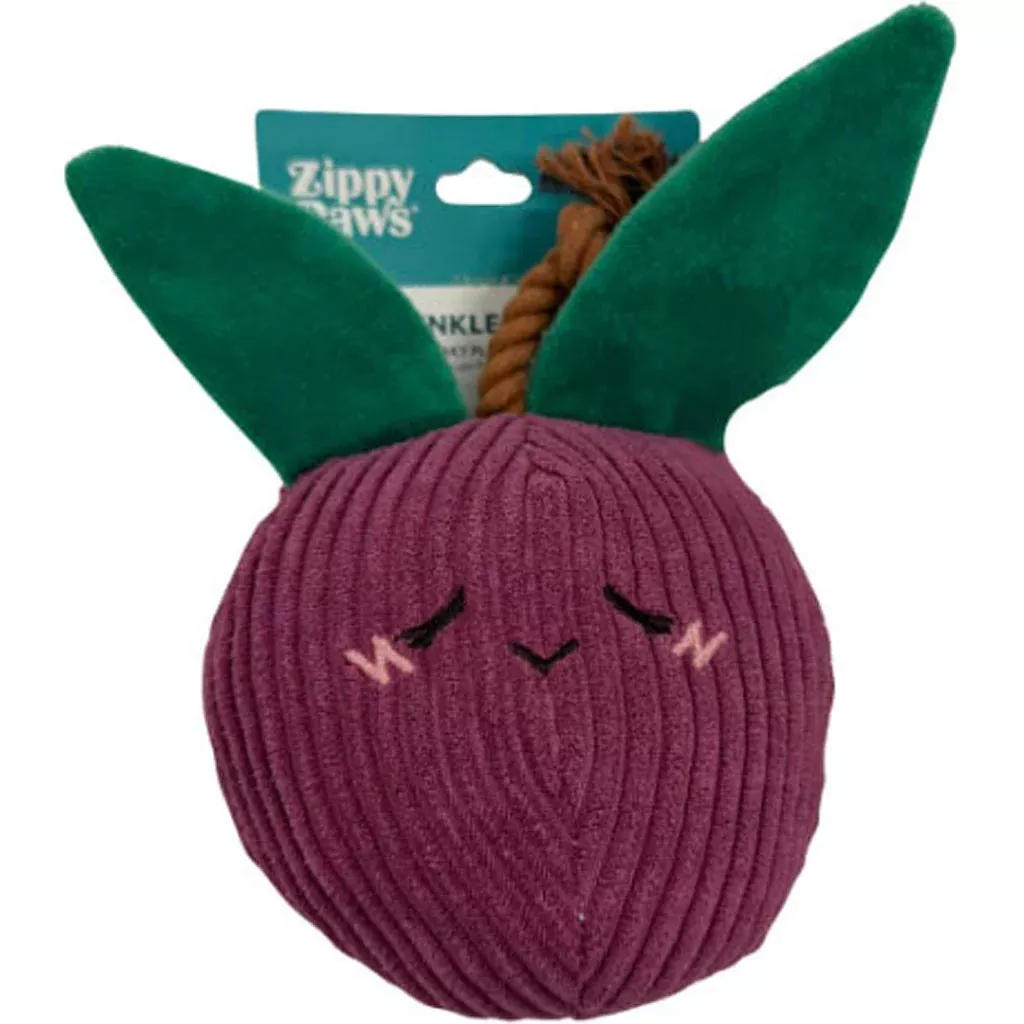 ZippyPaws Crinkle Crops Plum Dog Toy One Size