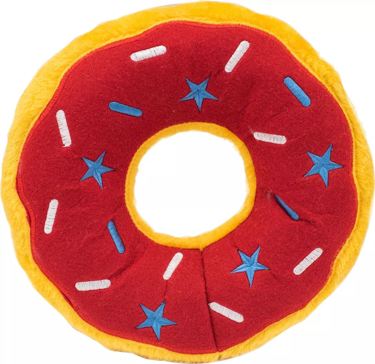 ZippyPaws Donut Americana, Red/White/Blue, Jumbo