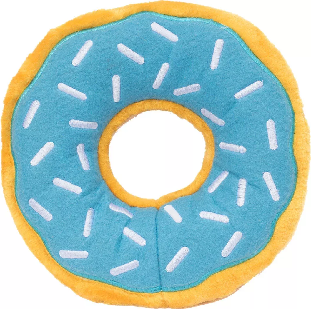 ZippyPaws Donut Blueberry Dog Toy Blue Jumbo