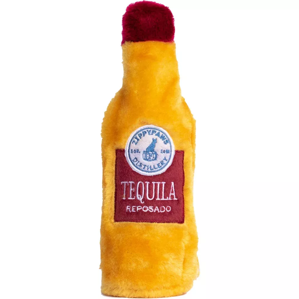 ZippyPaws Happy Hour Crusherz Tequila Dog Toy Medium