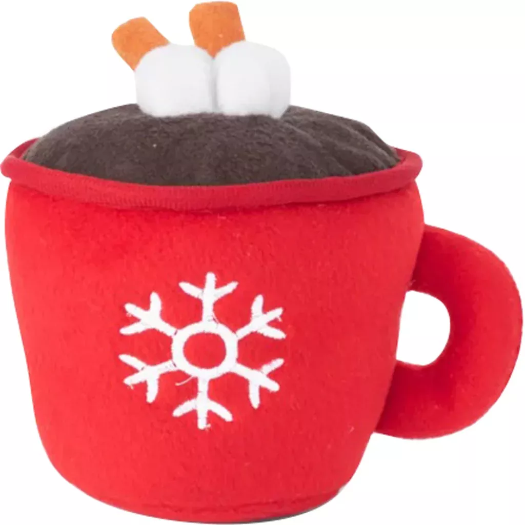 ZippyPaws Holiday Hot Cocoa Dog Toy Small