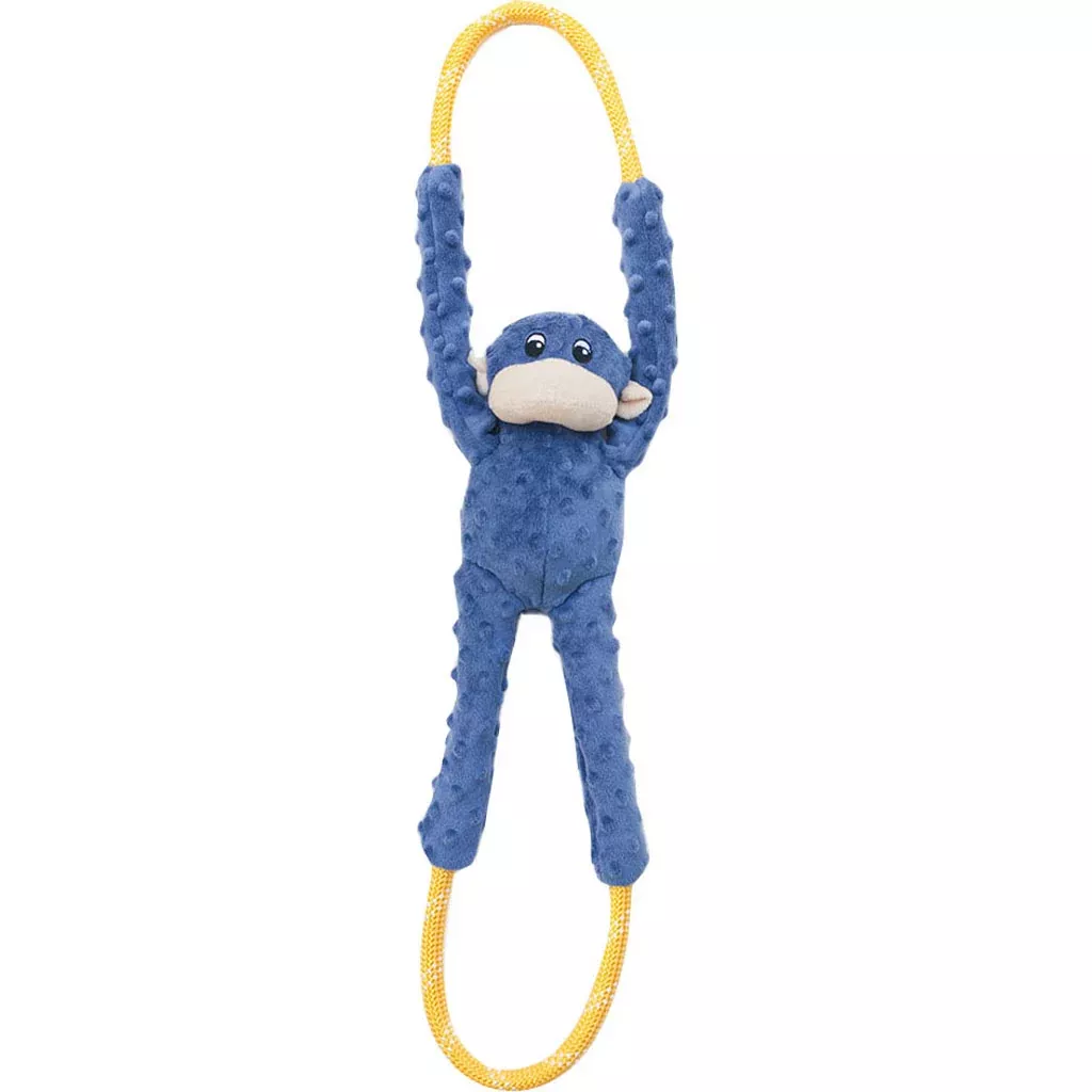 ZippyPaws RopeTugz Monkey Dog Toy Blue Large