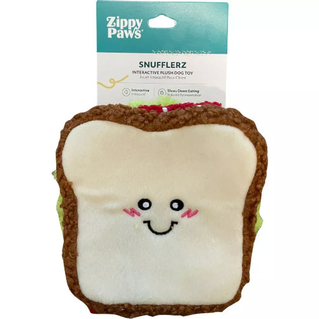 ZippyPaws Snufflerz BLT Sandwich Dog Toy, Medium