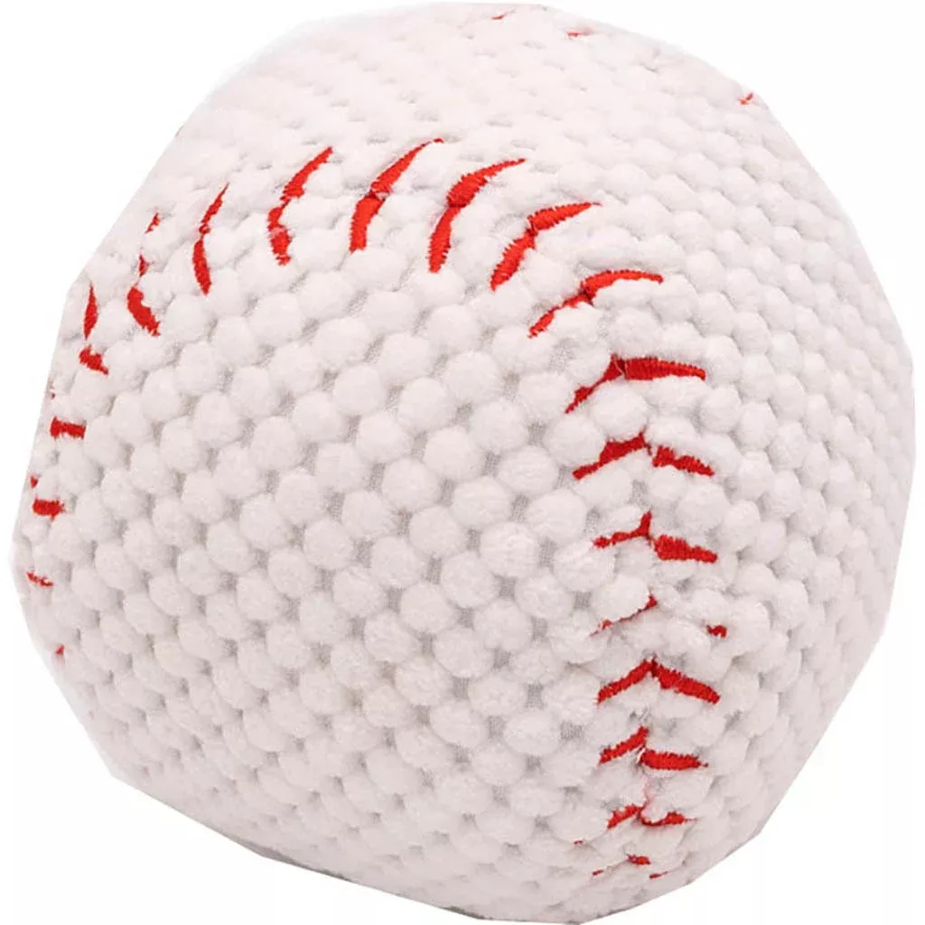 ZippyPaws SportsBallz Baseball Dog Toy, Medium