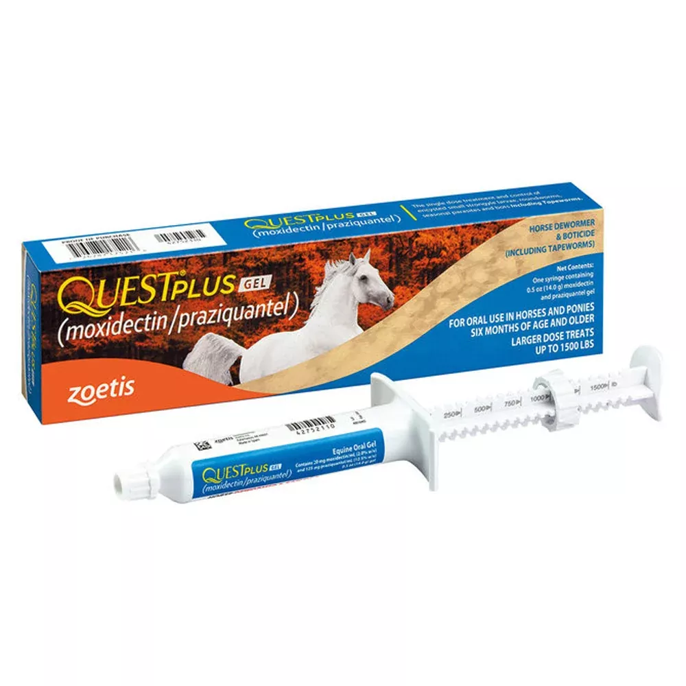 Zoetis Quest Plus Gel Horse Dewormer & Boticide