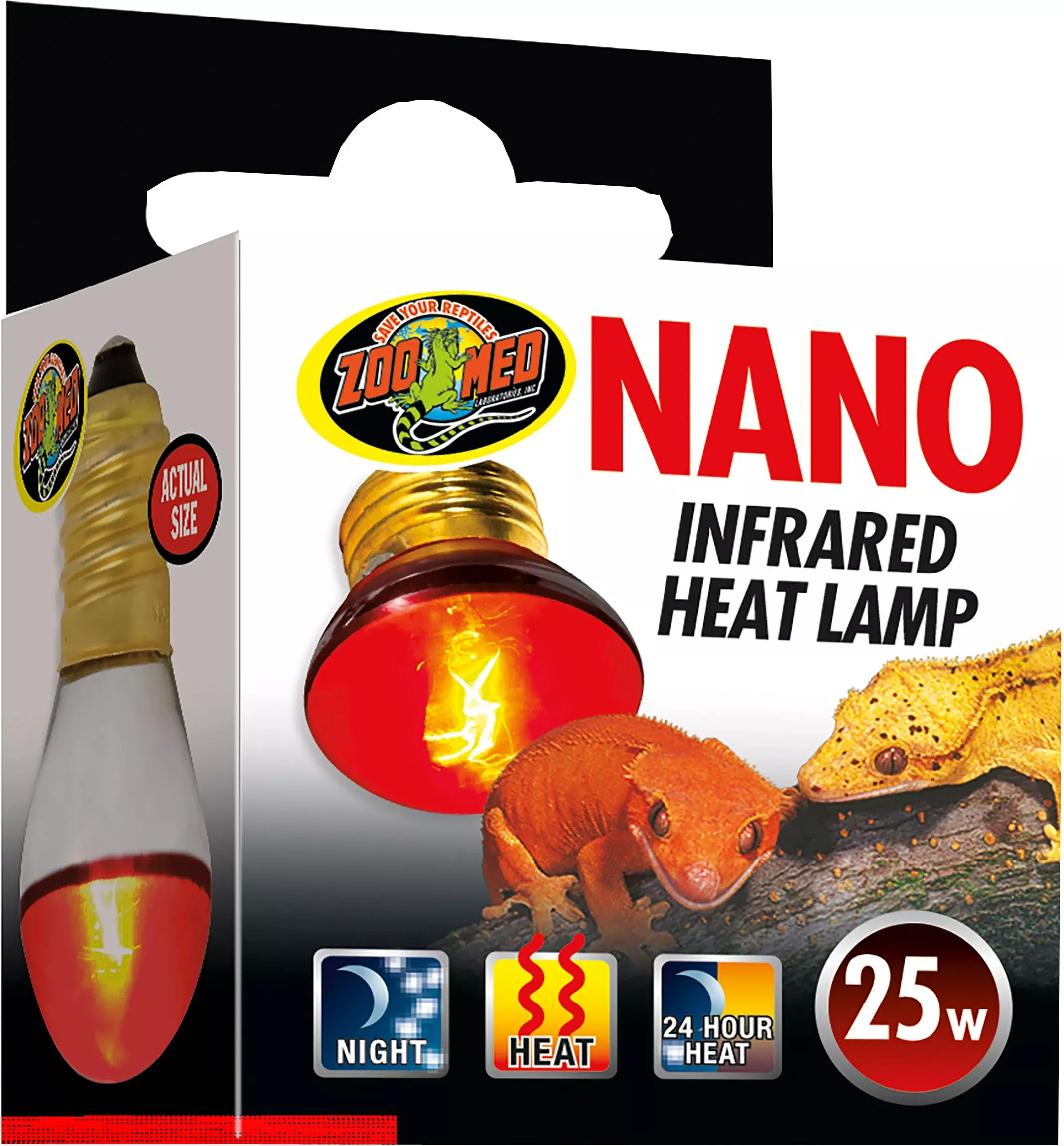Zoo Med Nano Infrared Heat Lamp Red 25 Watt