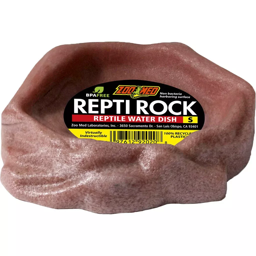 Zoo Med Repti Rock Reptile Water Dish, Small, Assorted